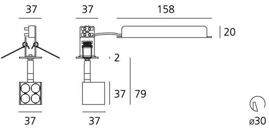 Artemide Регулируемый светодиодный потолочный светильник sun-id-1513444 - Вид №4
