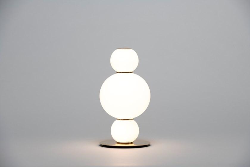 Formagenda Настольная лампа из светодиодного стекла с диммером Pearls sun-id-1427196 - Вид №12