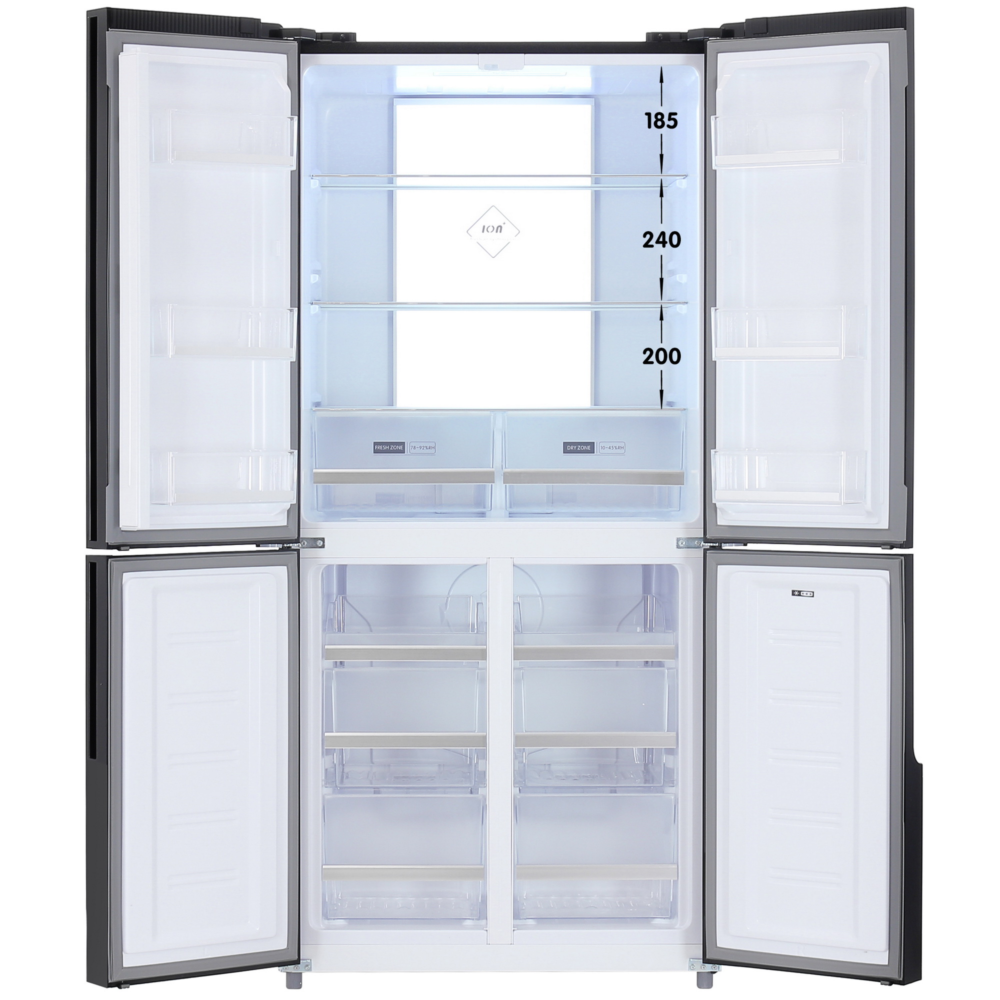 5426537 Холодильник многодверный   DEXP MCr4-43AKA черный STDN-0087540 - Вид №1