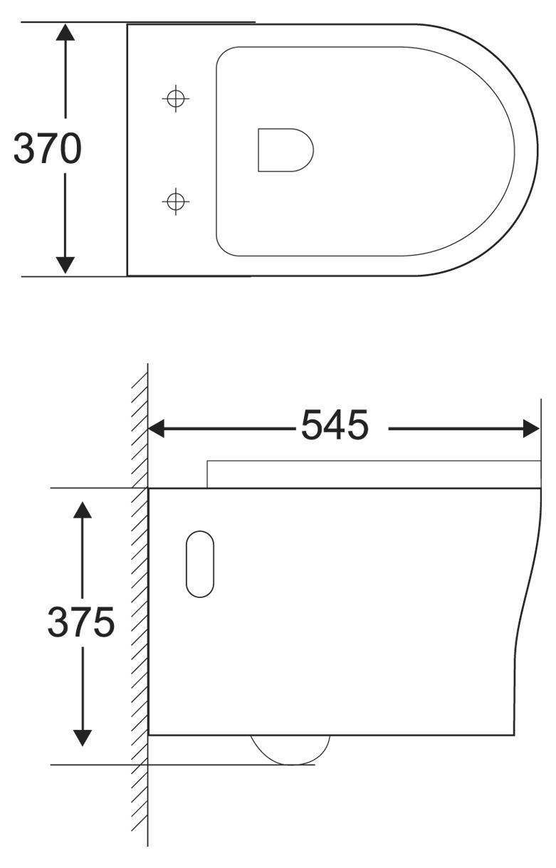 Унитаз подвесной безободковый BelBagno ANCONA Подвесной унитаз настенный Белый BELBAGNO Ancona Китай - Вид №1