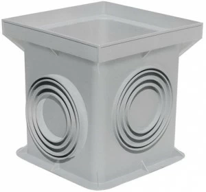 First Corporation Традиционный серый монолитный колодец из полипропилена First plast Pzn20