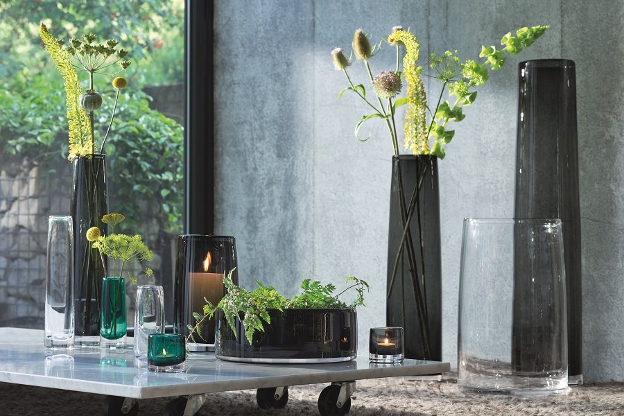 Ваза стеклянная изумрудная 30 см Stems LSA INTERNATIONAL - 300607 Зеленый  - Вид №1