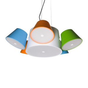 094008 Люстра 5 белый разноцветный Marset Tam Tam