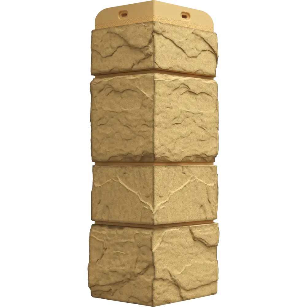 Угол Dacha слоистый камень 406x19.5 мм желтый STLM-2010215