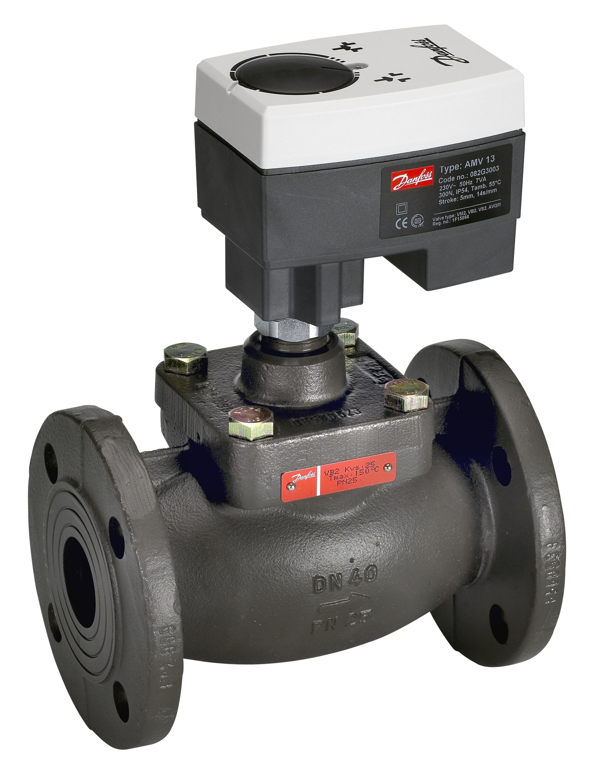 Danfoss Редукторные электроприводы с трехпозиционным управлением Электропривод импульсный AMV 86 230В 082G1461  - Вид №24