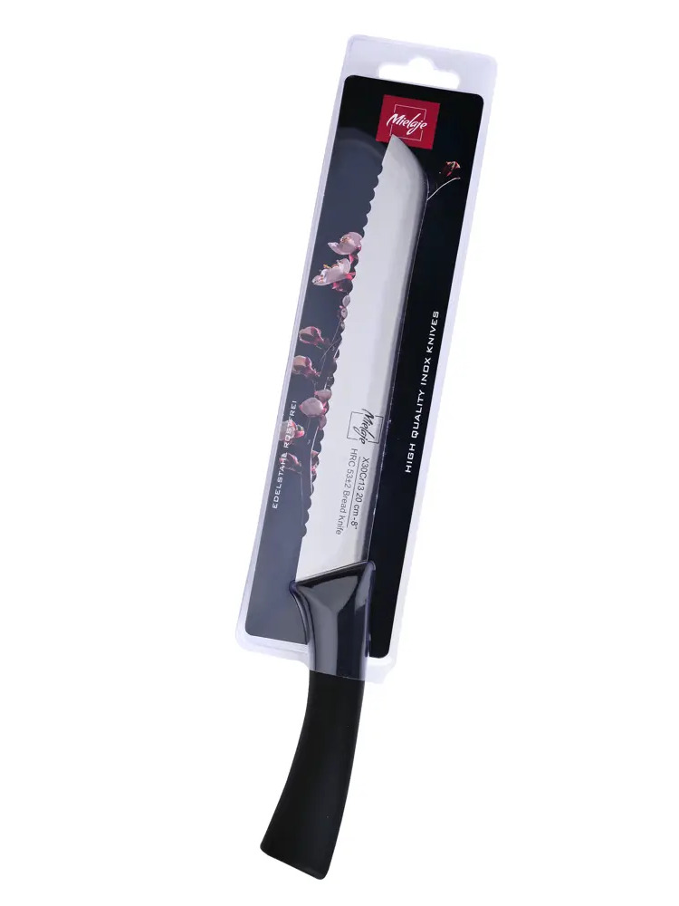 91076505 Нож для хлеба Mielaje Santoku 20 см цвет стальной серый STLM-0471496