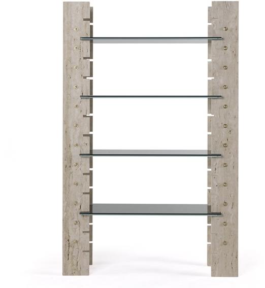 Gianfranco Ferré Home Книжный шкаф из травертина и стекла Fitzroy sun-id-1355996 - Вид №1