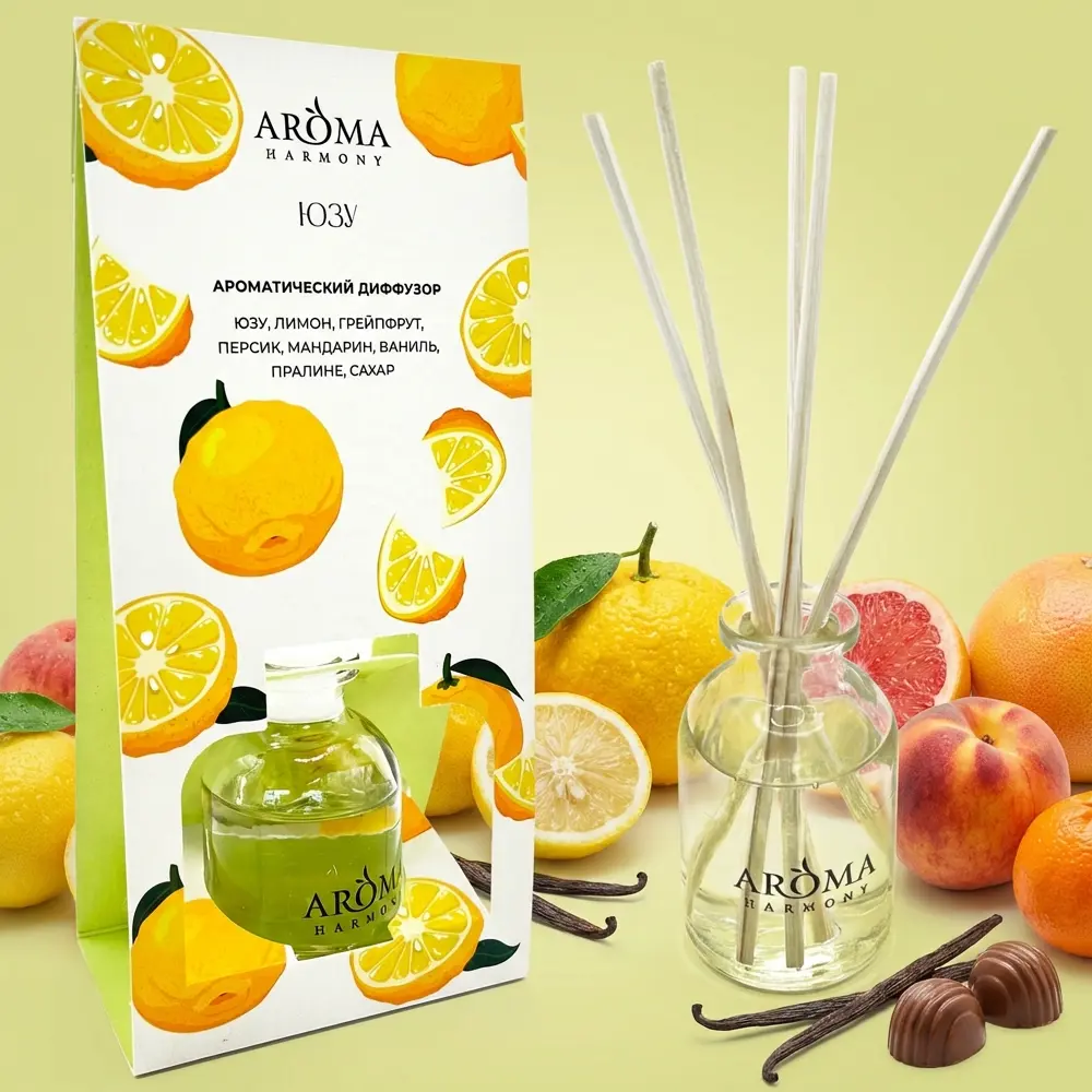 Ароматический диффузор Aroma Harmony Юзу 30 мл 89387514 STLM-2102091 