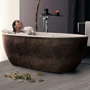 Ванна отдельностоящая Stone One Just Animals Brown croco