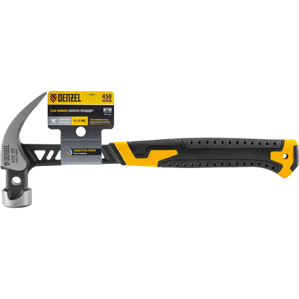 Молоток-гвоздодер Denzel с магнитным держателем 450 г 89409532 STLM-1564956 - Вид №6