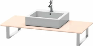 XL025C01010 Консоль для накладных раковин и встраиваемых умывальников, для пристенного варианта X-Large #XL025C 550 мм Абрикосово-жемчужный глянцевый лак