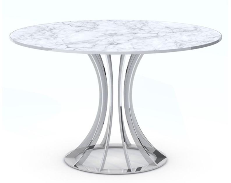 Vela Arredamenti Круглый обеденный стол из стали sun-id-1492522 - Вид №5