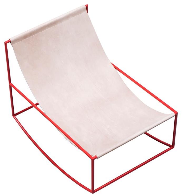 valerie_objects Кресло-качалка из стали с порошковым покрытием  V9018020  - Вид №6