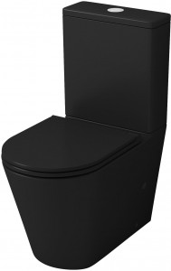 GR-4449BMS Компакт унитаз с бачком Черный Grossman  Китай