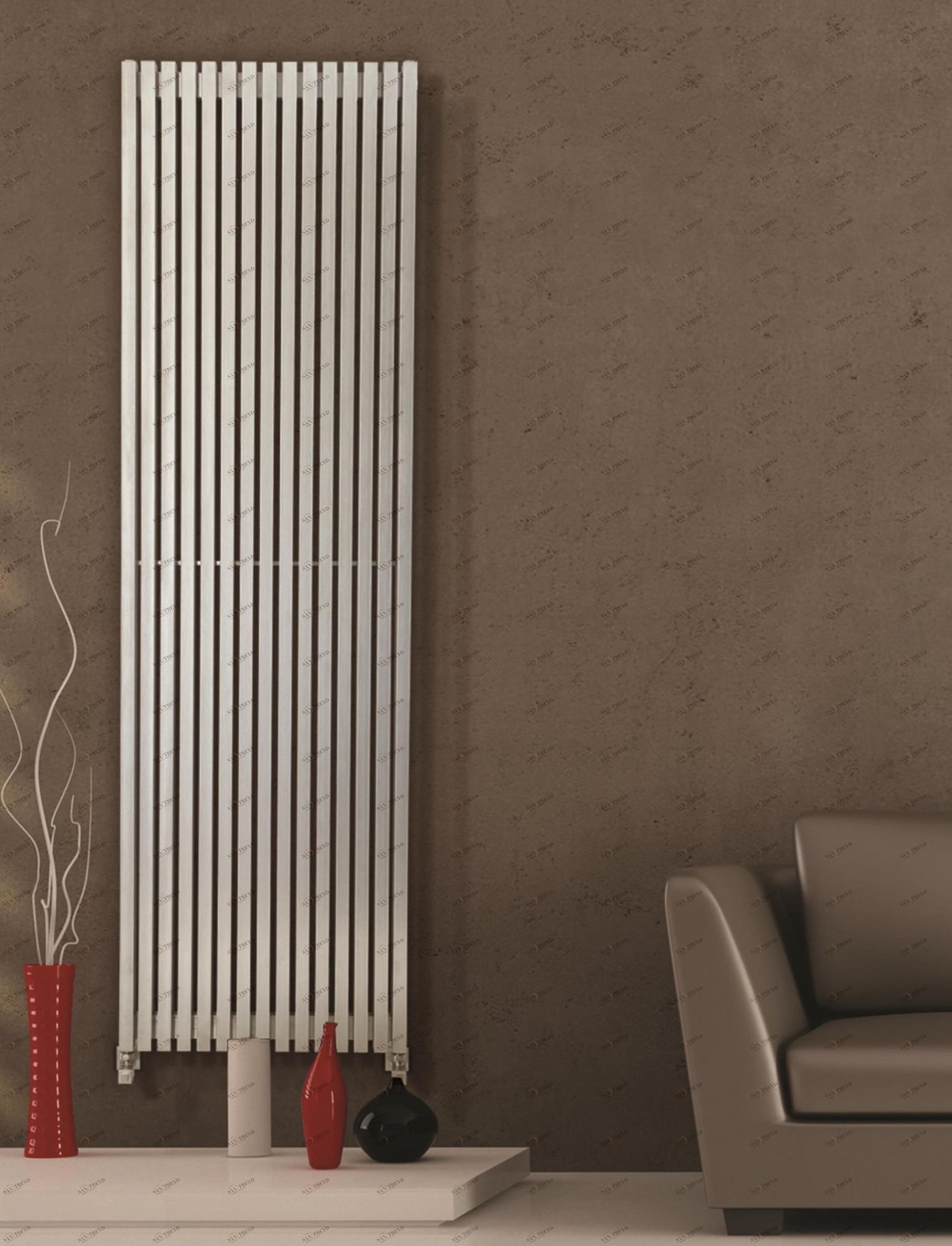 Радиатор Hammam NORTE Stainless steel radiator комбинированный; электрический или водяной Сталь 