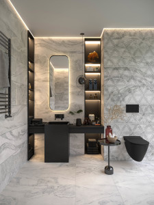 90703302 Керамогранит Famous Grey Rec 60x60x0.85 см 1.44 м², цена за упаковку STLM-0345768 BIEN