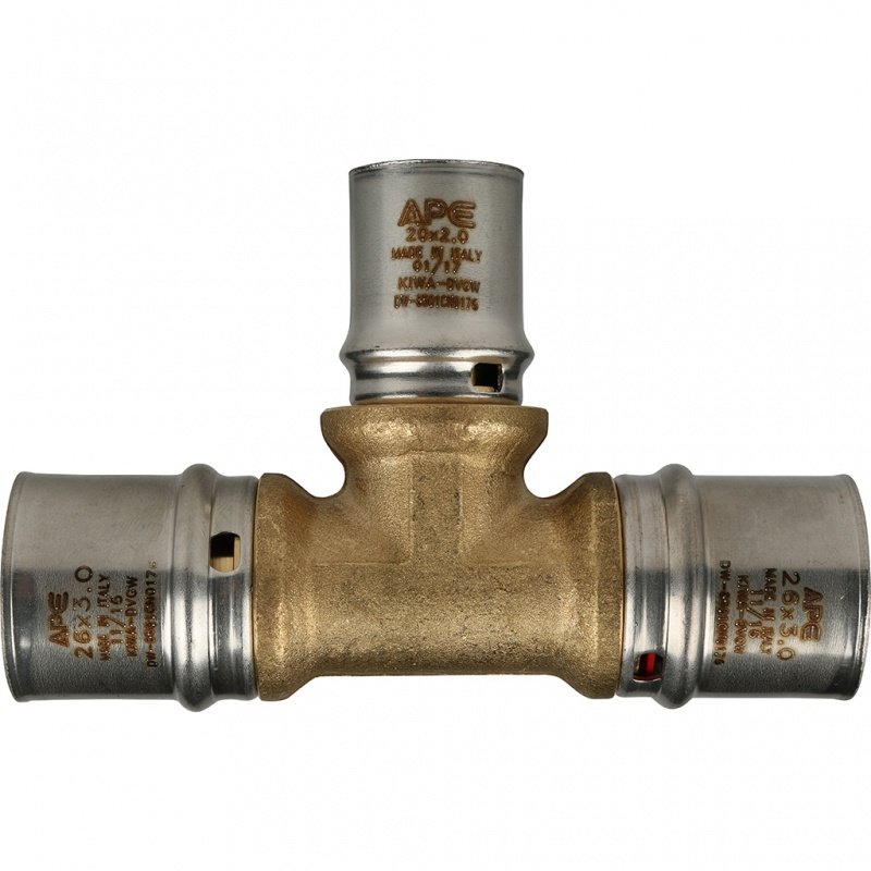 Тройник переходной STOUT 26х20х26 под пресс SFP0005262026 - Вид №2