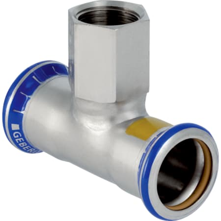 34055 Тройник Geberit Mapress из нержавеющей стали, с внутренней резьбой (газ) Geberit 