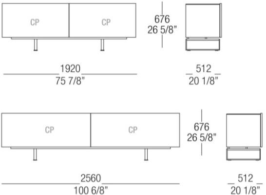 MisuraEmme Буфет из лакированной древесины с раздвижными дверцами Atelier sun-id-1416062 - Вид №4