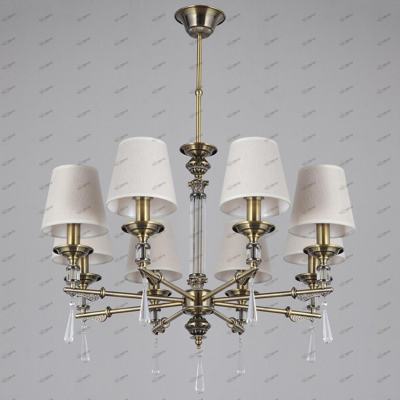 Подвесная люстра Omnilux Rivoli OML-64213-08 OMNILUX ДИЗАЙНЕРСКИЕ, RIVOLI 279755 Кремовый 