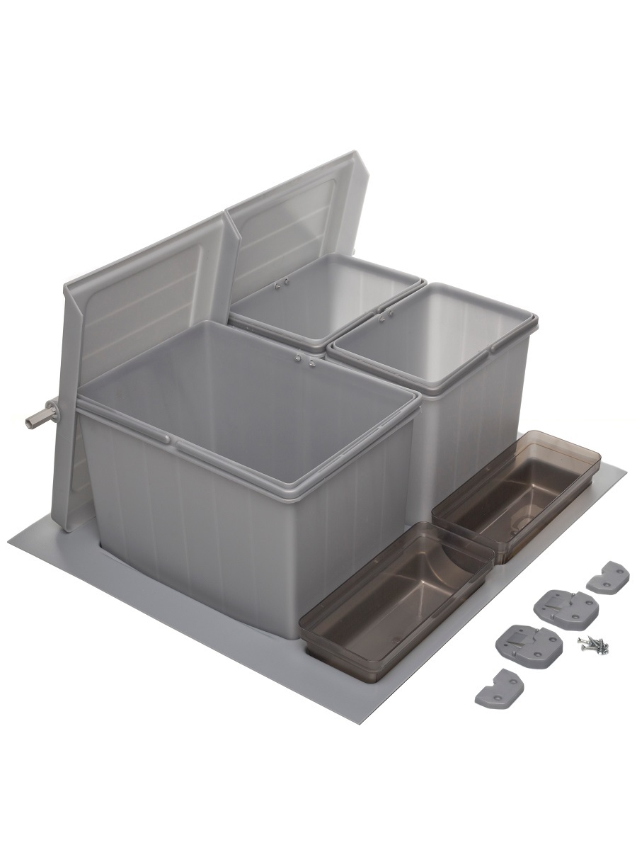 Система сортировки мусора Omega Top 600/24/3 Metallic Grey NAVAKO 10318 - Вид №2