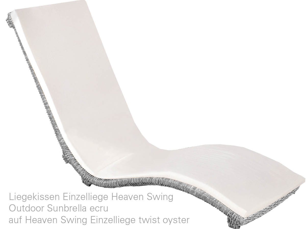 10.00.0534 Подушка одинарная Heaven Swing Outdoor sunbrella ecru Mbm  - Вид №1