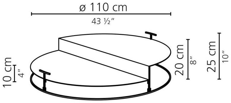 Casamilano Низкий круглый столик из стали sun-id-1410584 - Вид №5