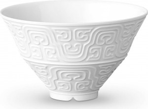 10571388 L’Objet Салатник индивидуальный 13см "Династия "Хань" (белый декор) Фарфор