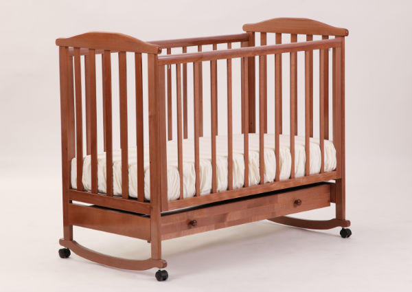 Детская кроватка с ящиком "Лютик" светлый орех ФАБРИКА ЛЕЛЬ  338453 Коричневый Santreyd  - Вид №1