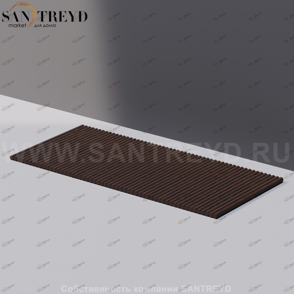 Agape TAPIRO Коврик из дерева 110 см под коричневый дуб AKAR0524LRU