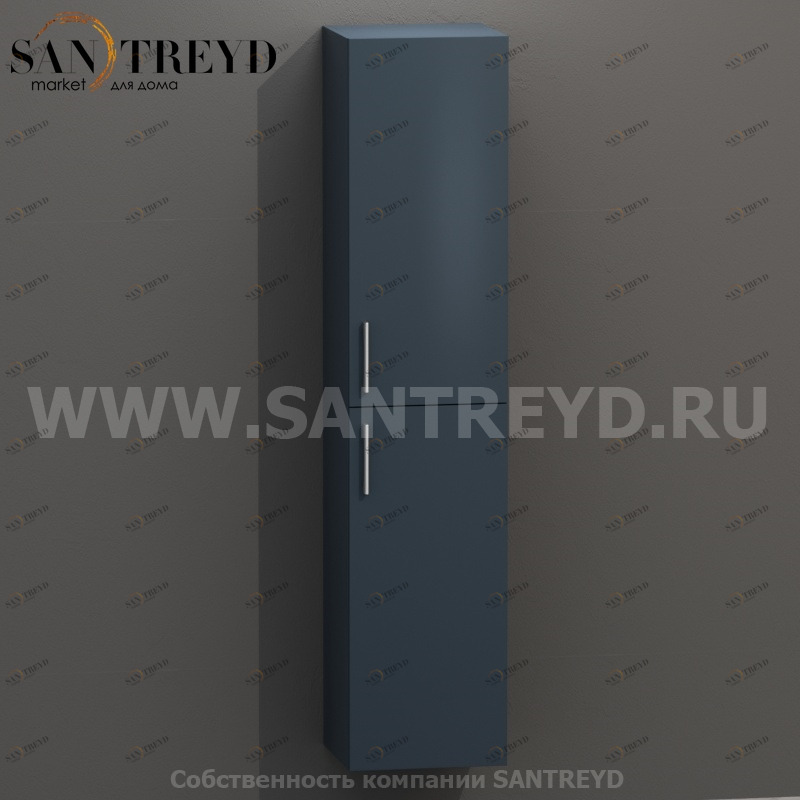 MDC157 Высокий шкаф с двумя створками 160 см серый Globo 4ALL Италия Ceramica Globo