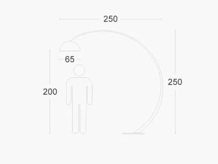 Железный торшер ZAVA 1962 ARCH-00059998 - Вид №3