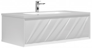 У73575 Тумба Glace 100П 1 в.я. White (верх) 1 Marka Glace