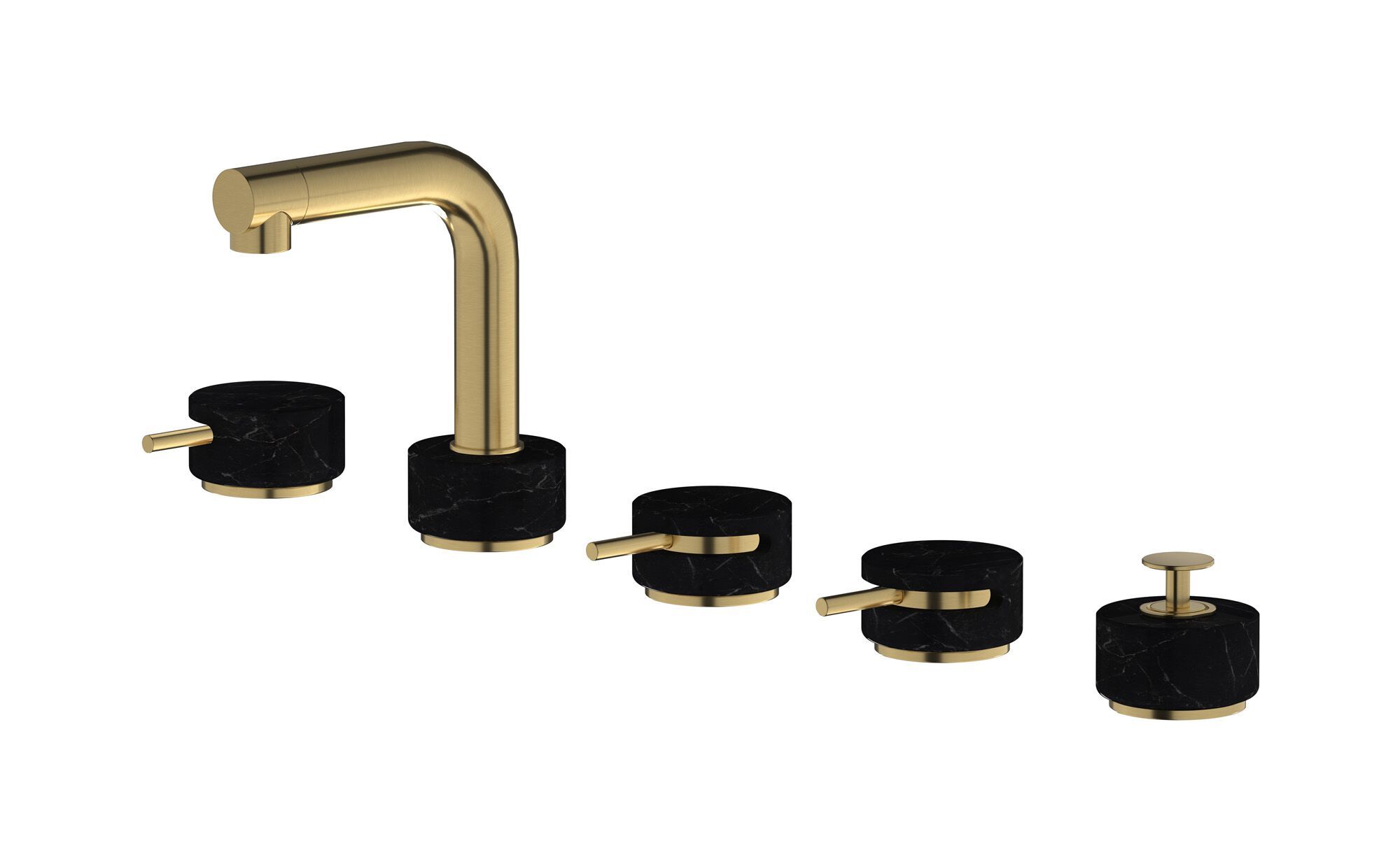 Смеситель для ванны с 5 отверстиями IB мрамор + мрамор Elle ARCH-00085878 - Вид №12