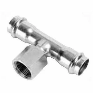 Тройник В-пресс 42 x 3/4" x 42 нержавеющая сталь IBP