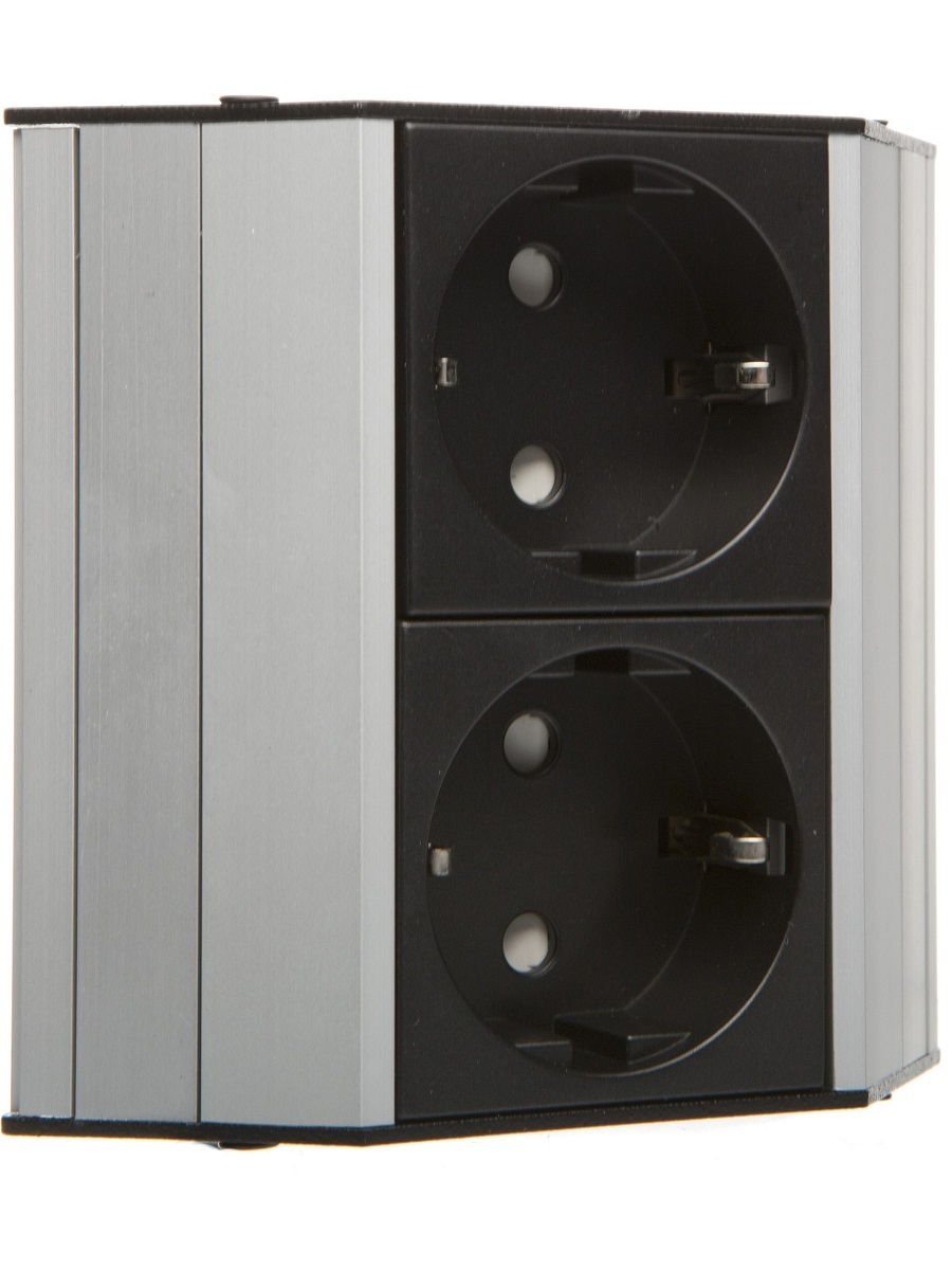 Блок электрических розеток Aspect 12105 Silver NAVAKO 