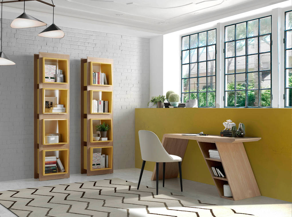 063083 Стеллаж 829DP-ROBLE желтый Angel Cerda Equilibrio - Вид №1