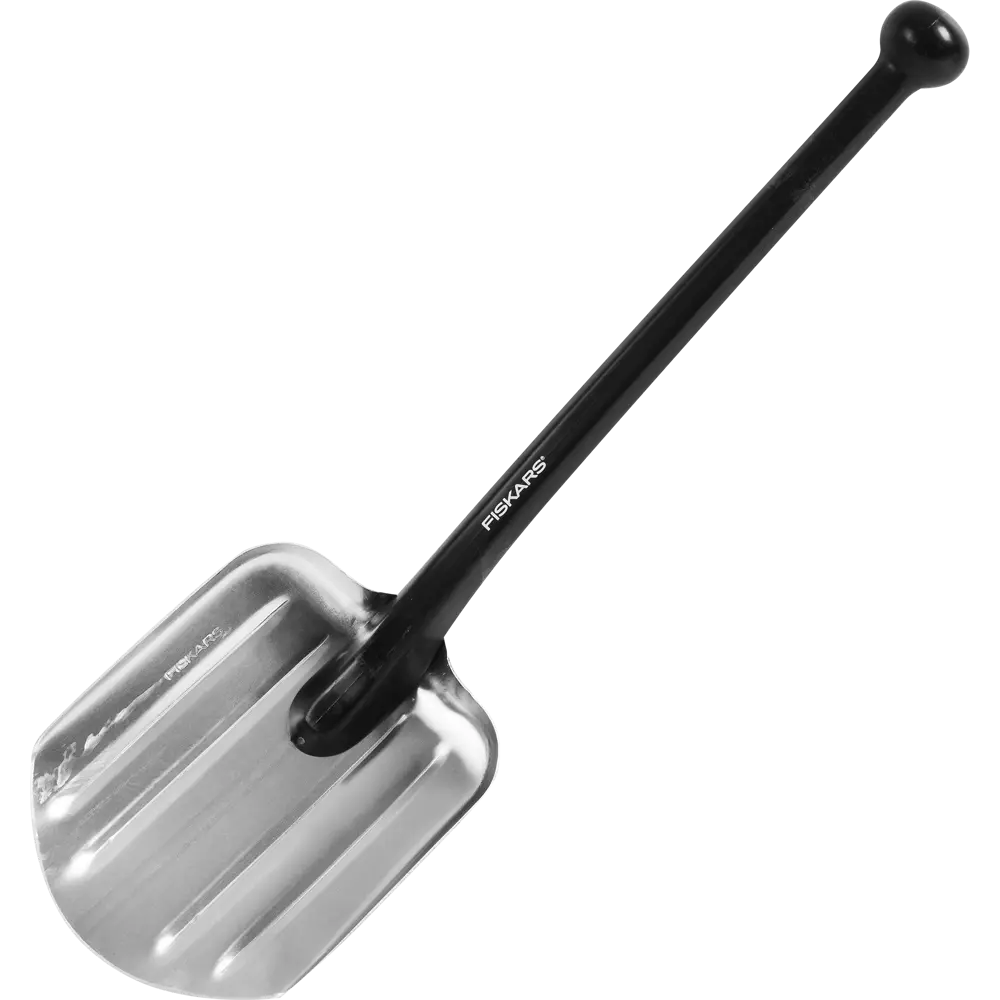 Лопата совковая для уборки снега Fiskars 20.4x70 см сталь с черенком 13560295 STLM-2171640 