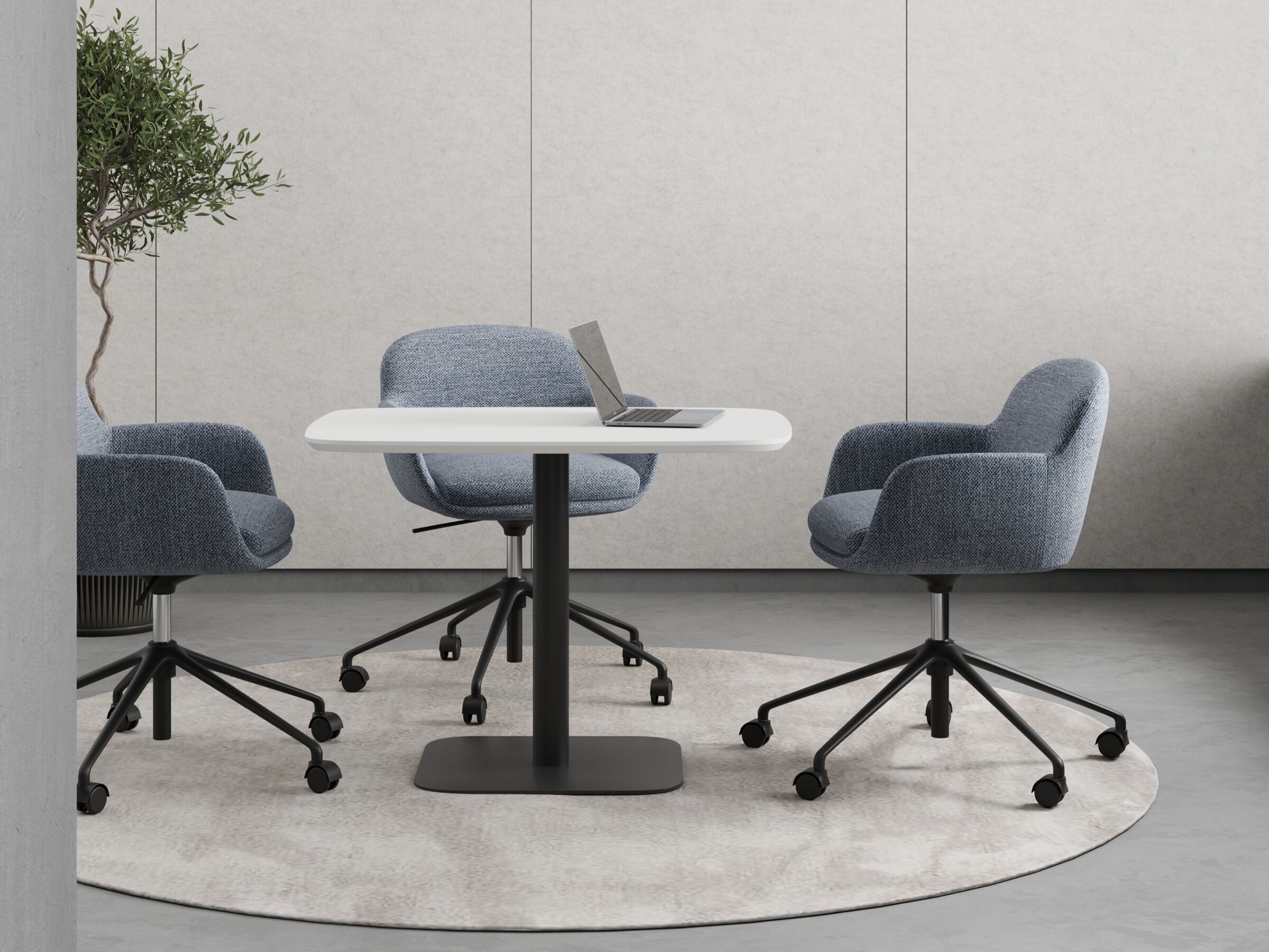 Деревянный стол с центральным основанием WORKSPACE ROME ARCH-00098944 - Вид №4