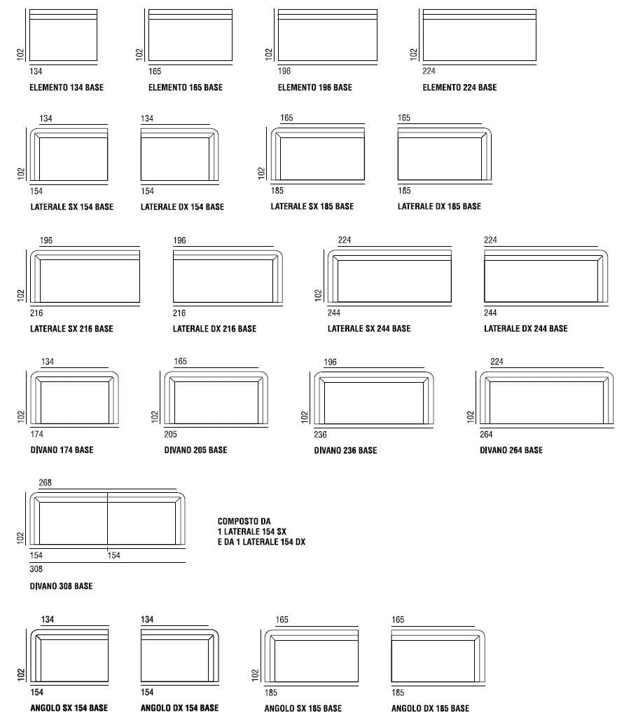 Секционный диван из ткани Verzelloni Линдон ARCH-00077707 - Вид №21