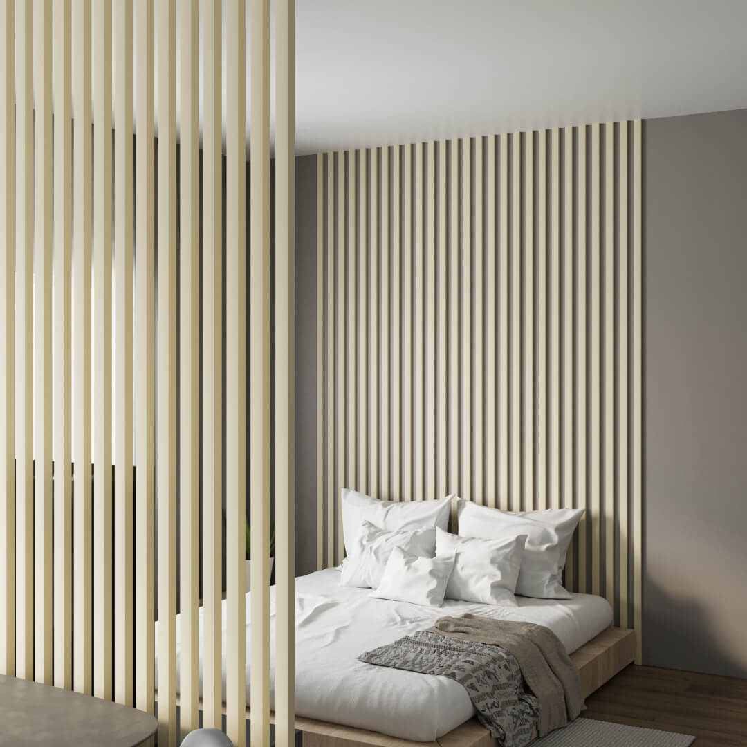 Интерьерная Рейка МДФ STELLA Планкен De Luxe Palomino 16*60*2700 (уп.6 шт.) STSR-833 - Вид №6