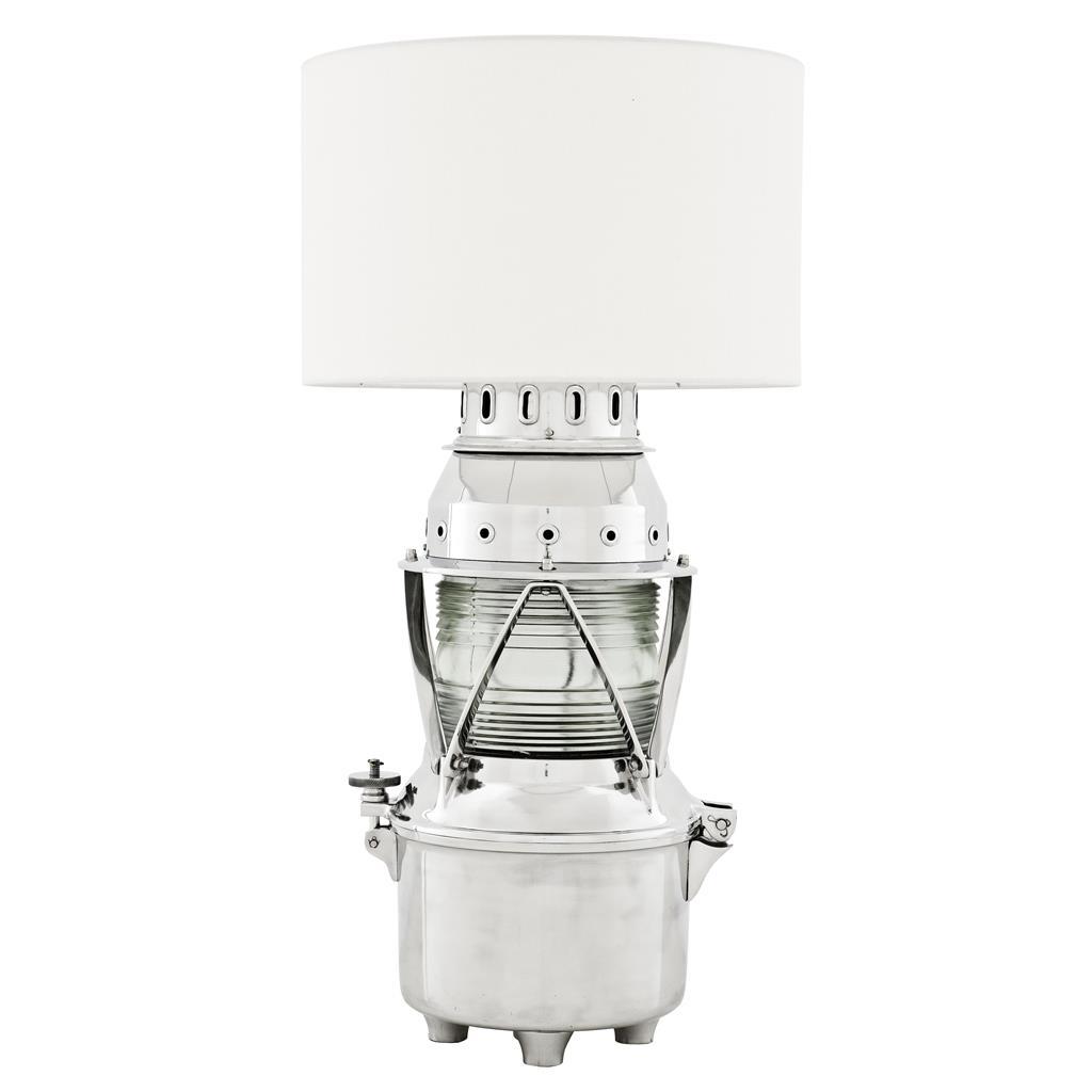 Настольная лампа Beacon от Eichholtz 108445 EICHHOLTZ ИНТЕРЬЕРНЫЕ 062028 Белый;хром  - Вид №1