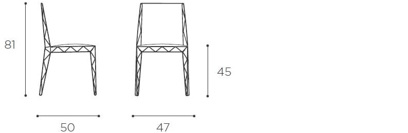 Стальной штабелируемый стул с мягким сиденьем EPÒNIMO NUA ARCH-00078623 - Вид №2