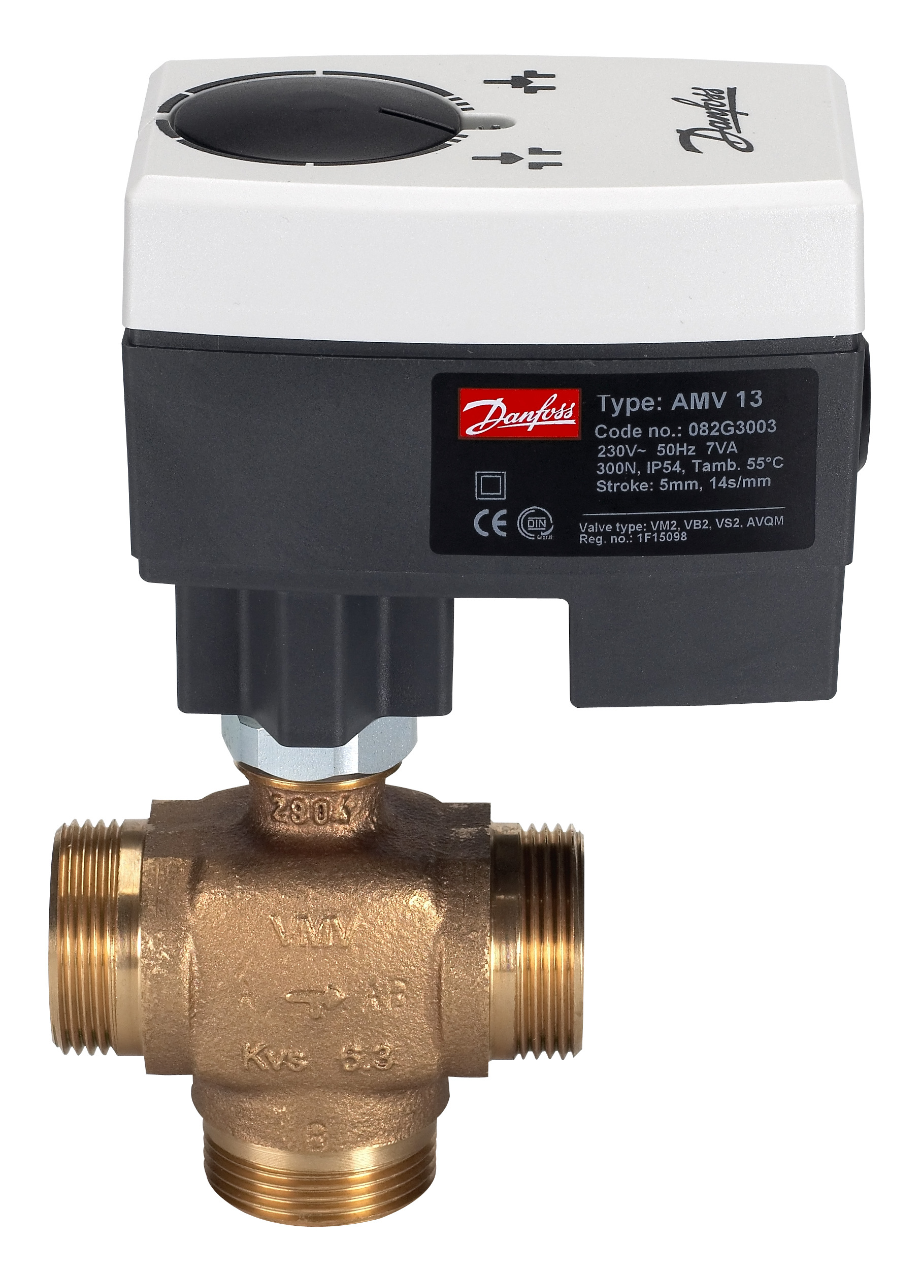 Danfoss Редукторные электроприводы с трехпозиционным управлением Электропривод импульсный AMV23 230B 082G3009  - Вид №20