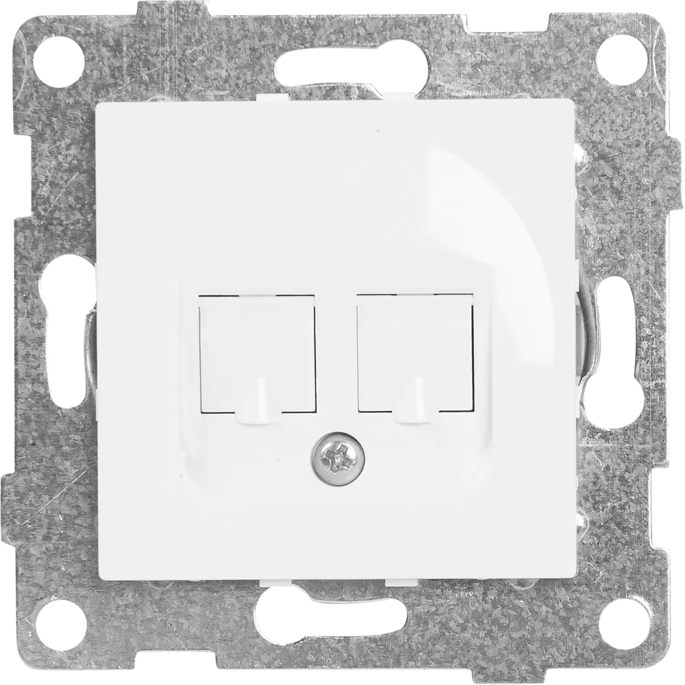 Компьютерная розетка GUSI Electric Ugra RJ45 с двумя портами 83864411 STLM-0045196 - Вид №1