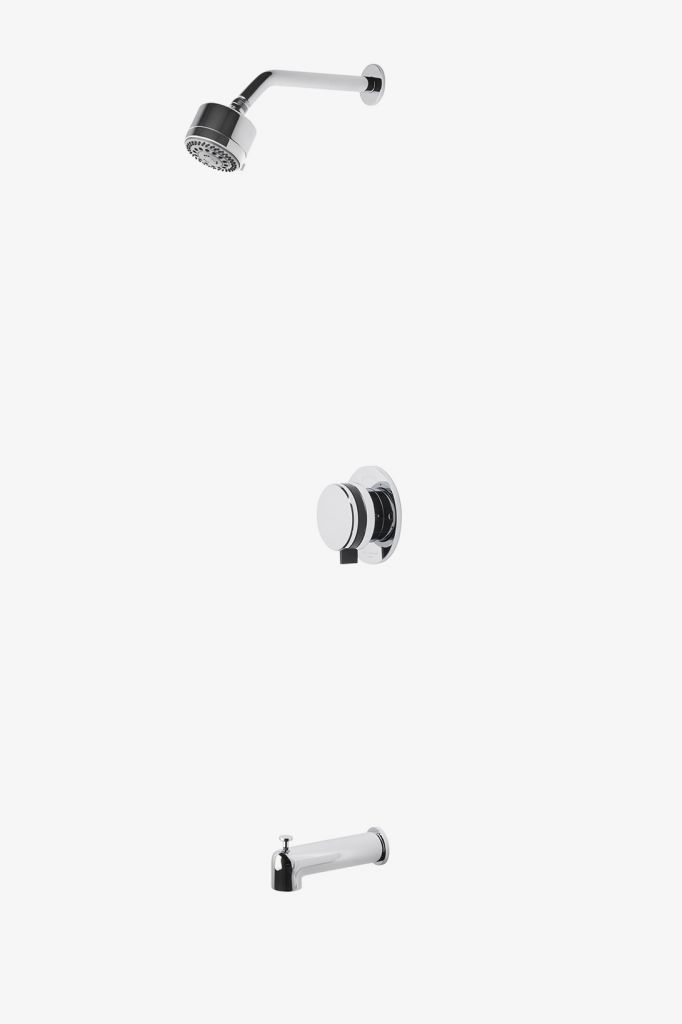 DBSP20 Душевая кабина с балансировкой давления в децибелах с дождевой лейкой 3 1/4 дюйма и изливом для ванны Waterworks 