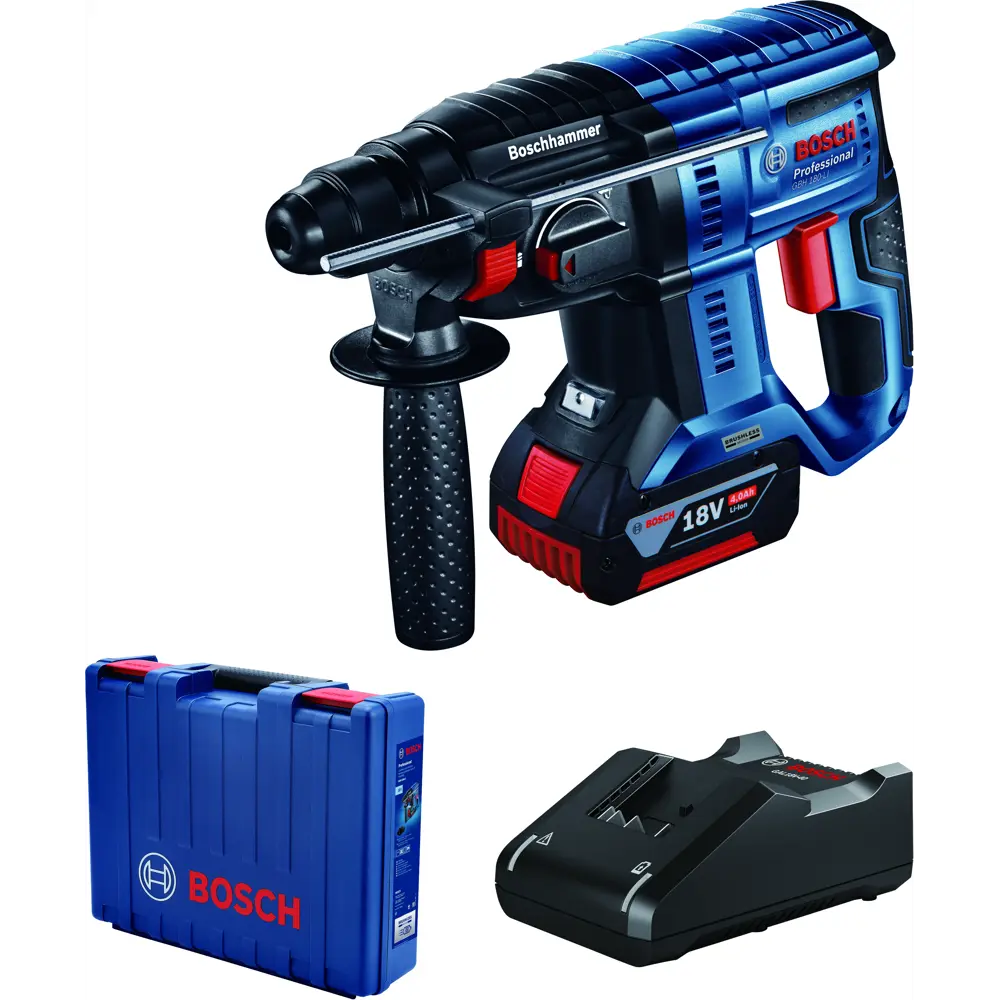 Перфоратор аккумуляторный SDS-plus Bosch GBH 180-LI Professional 0611911122, 18 В Li-Ion 1x4 Ач, 2 Дж 84709885 STLM-2016938 BOSCH PROFESSIONAL  - Вид №3