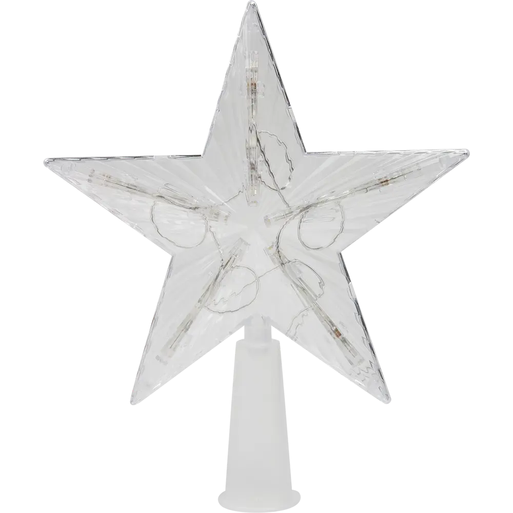 Верхушка на ёлку Balance Звезда h15 белая ПВХ STLM-2203284 - Вид №1