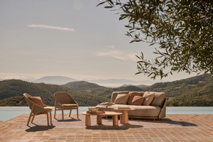 Стул для сада из тикового дерева