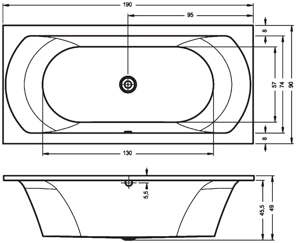 BB4800500000000 Ванна Riho Lima Santreyd - Вид №2